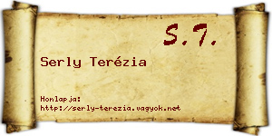 Serly Terézia névjegykártya