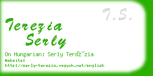 terezia serly business card